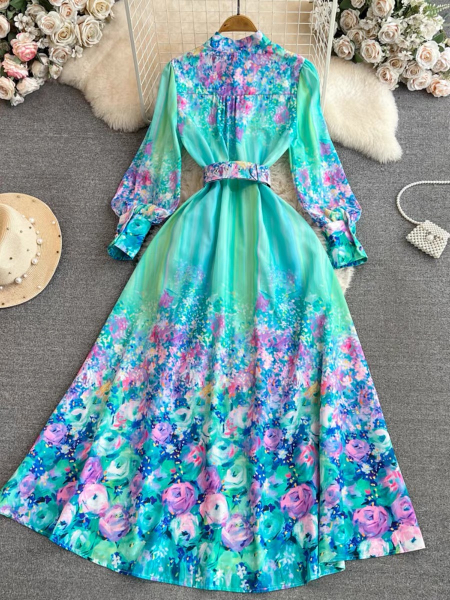 Freyer floral print dress  ED143 images